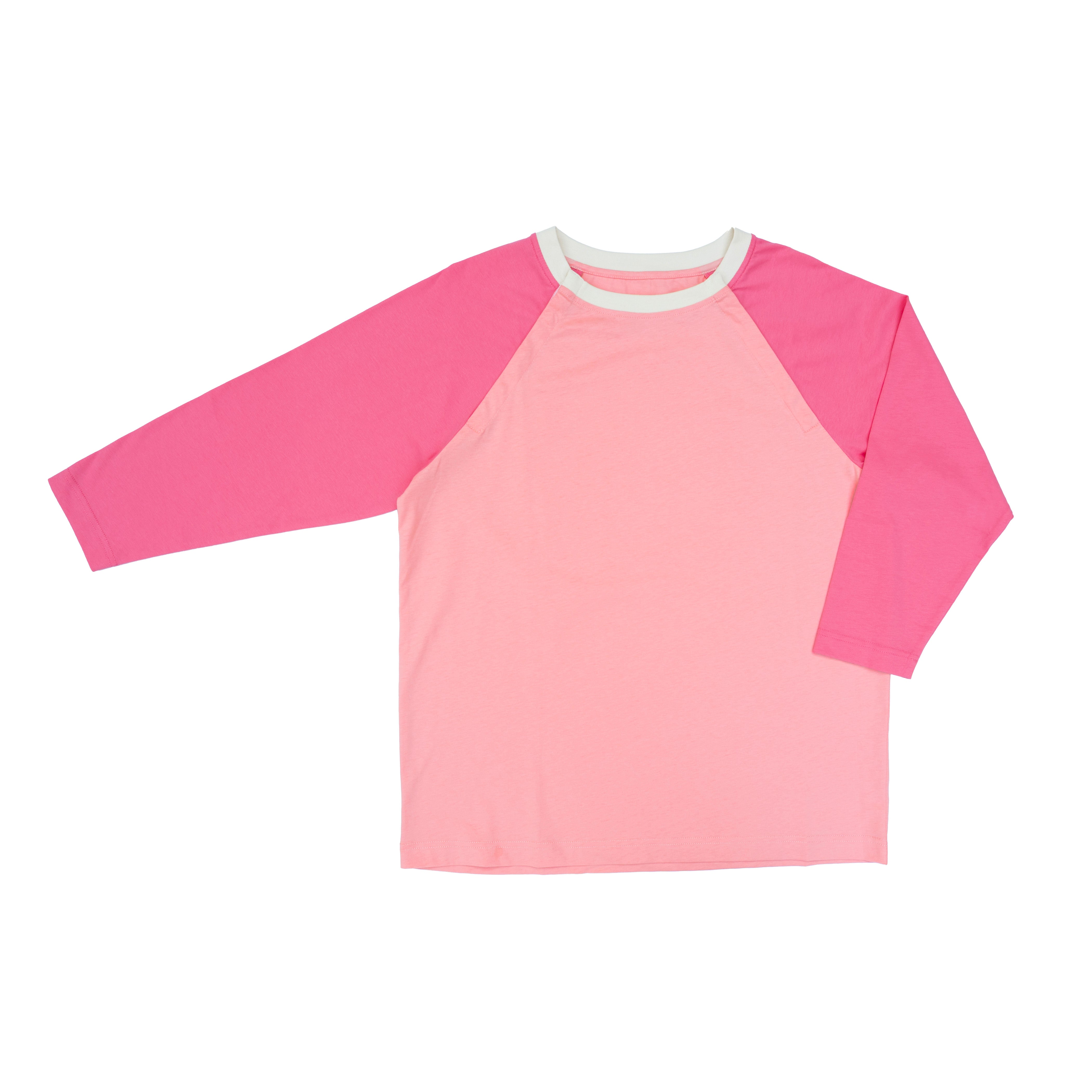 Sunset Colorblock Raglan Chemo Port Access Tee Shirt - Salto Health